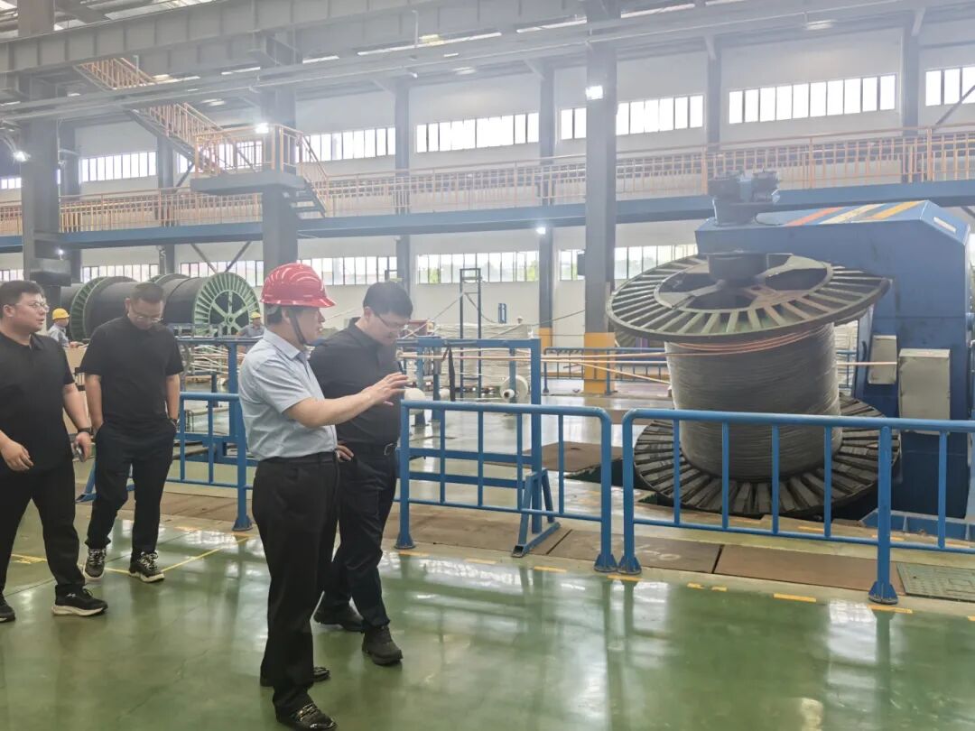 Wire & Cable Branch of CEEIA research team visits Qrunning Cable to inspect digital construction. 2